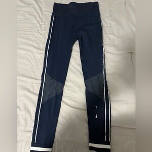 The Upside Blue Leggings with Sporty Stripes